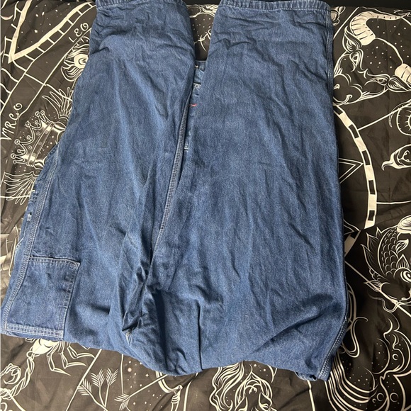 Vintage Carhartt Mens Blue Denim Bib Overalls - Picture 3 of 4